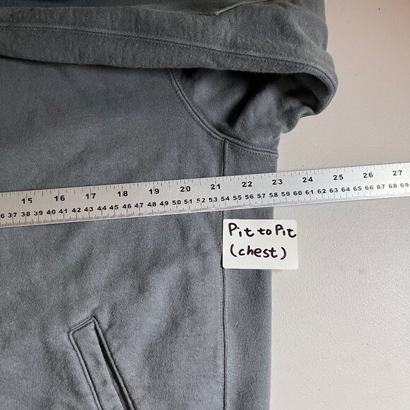 American Giant Moto Full Zip Heavy Cotton Sweatshirt - Men's Size L - Gray - Picture 8 of 10